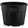 180 Litre Yuvarlak Siyah Saksı 778x525mm – 5 Adet