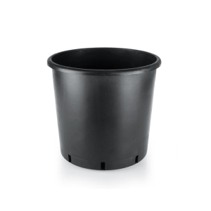 23 Litre Yuvarlak Siyah Saksı 320x320mm - 10 Adet