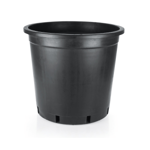 41 Litre Yuvarlak Siyah Saksı 360x360mm - 10 Adet