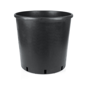 50 Litre Yuvarlak Siyah Saksı 420x420mm - 10 Adet