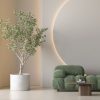Dekoratif Hafif Beton Saksı Silindir Model - 60x60cm