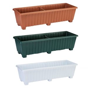 Uzun Dikdörtgen Balkon Saksısı - 75x25x21cm - 100 Adet