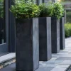 Uzun Kare Beton Saksı 30x30x100cm